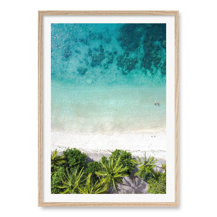 Rainforest Sands Wall Art Print A1 (59.4 x 84.1cm) / Natural Oak Frame / White Border from our Australian Made Framed Wall Art, Prints & Posters collection by Profile Products (Australia) Pty Ltd