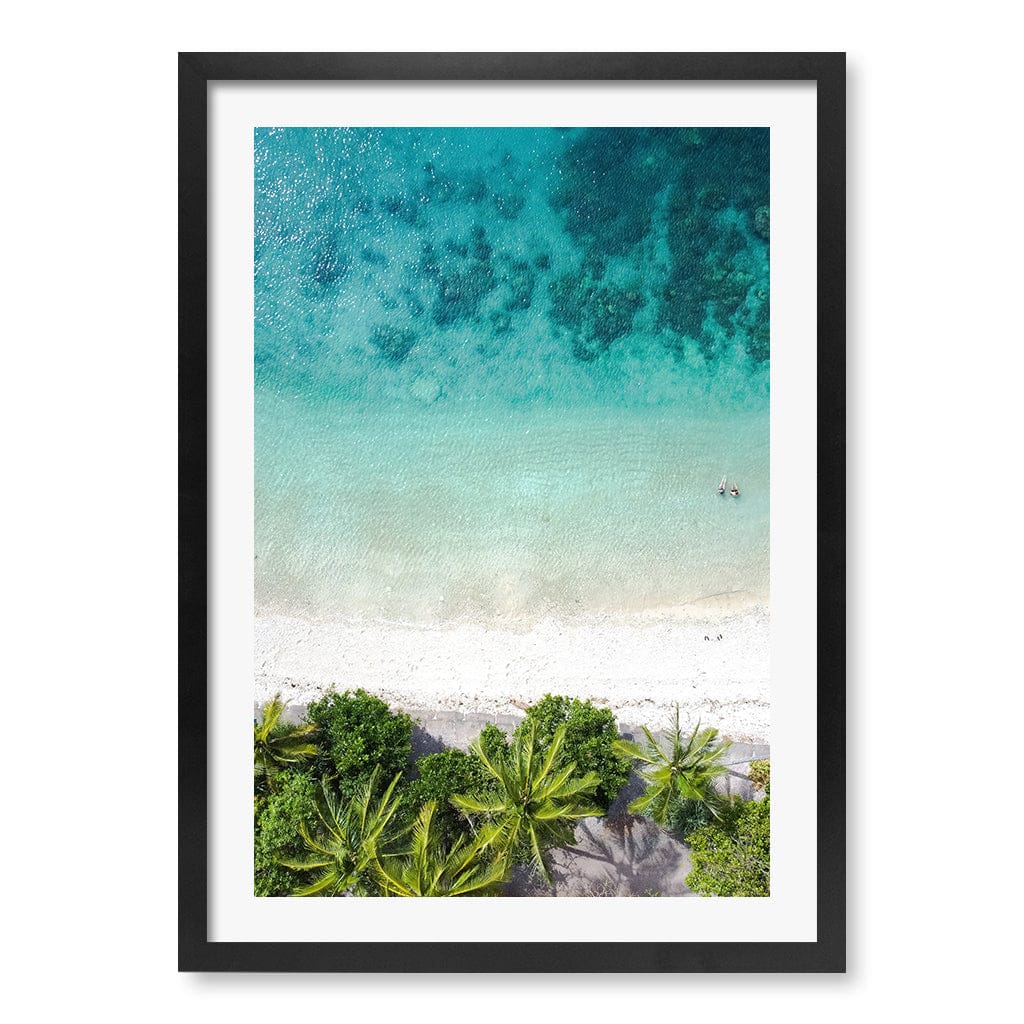 Rainforest Sands Wall Art Print A2 (42 x 59.4cm) / Matte Black Frame / White Border from our Australian Made Framed Wall Art, Prints & Posters collection by Profile Products (Australia) Pty Ltd