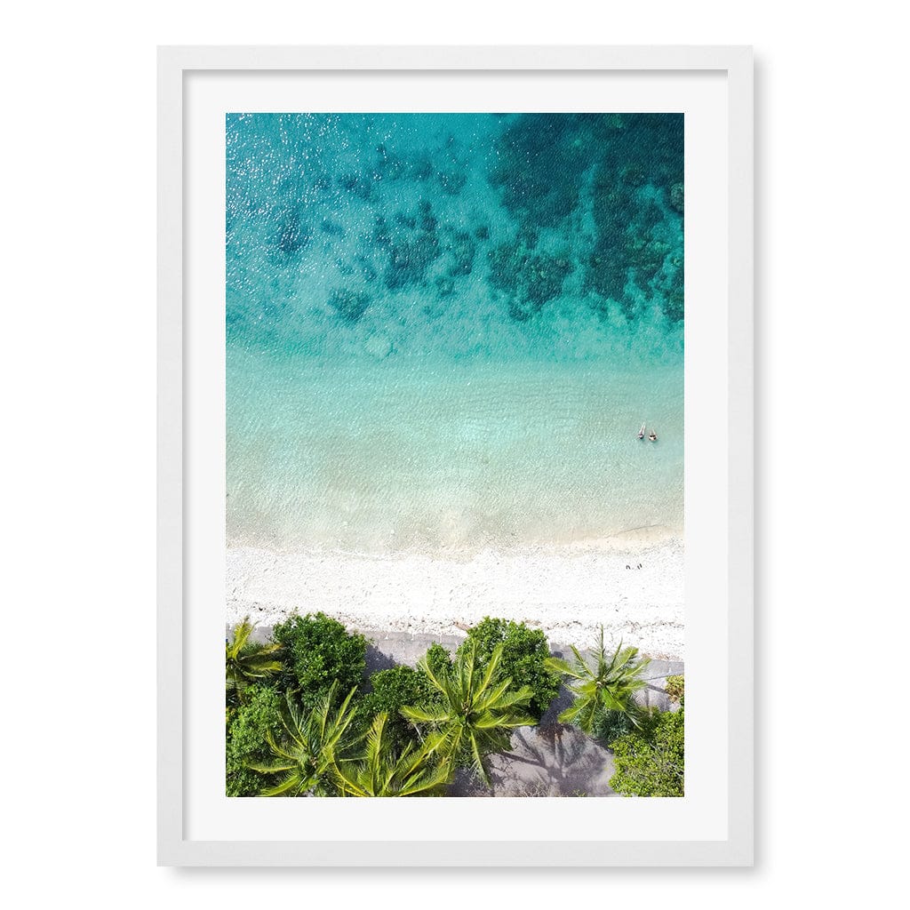 Rainforest Sands Wall Art Print A2 (42 x 59.4cm) / Matte White Frame / White Border from our Australian Made Framed Wall Art, Prints & Posters collection by Profile Products (Australia) Pty Ltd