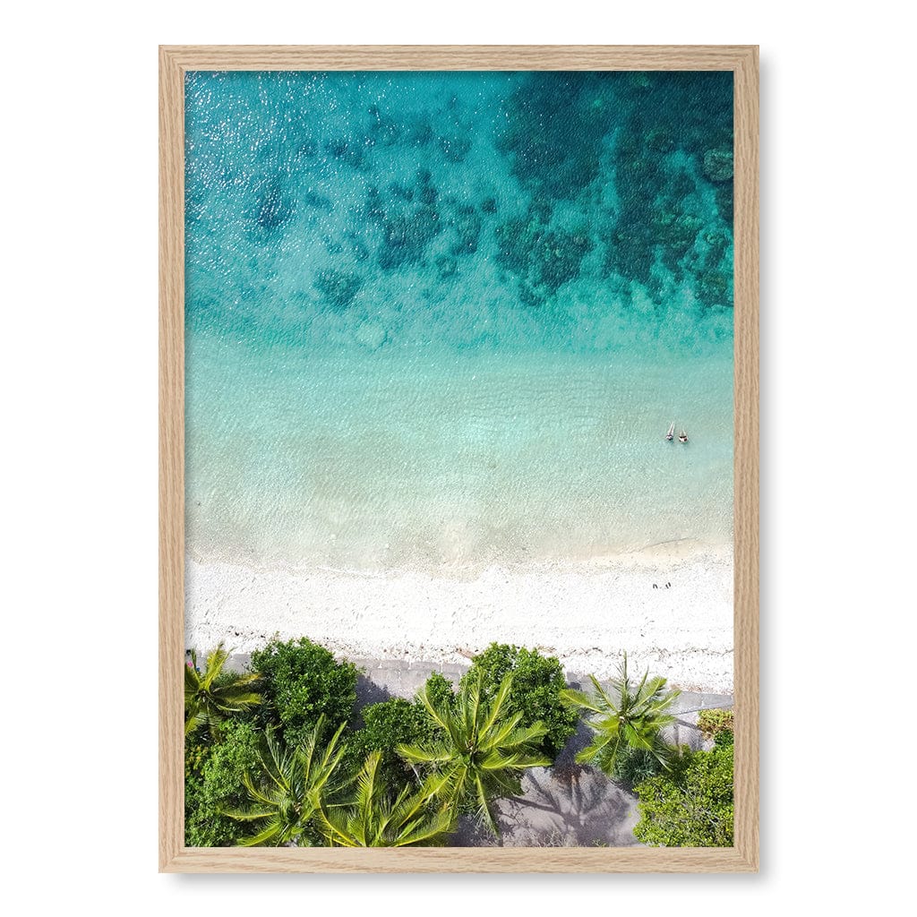 Rainforest Sands Wall Art Print A2 (42 x 59.4cm) / Natural Oak Frame / No Border from our Australian Made Framed Wall Art, Prints & Posters collection by Profile Products (Australia) Pty Ltd