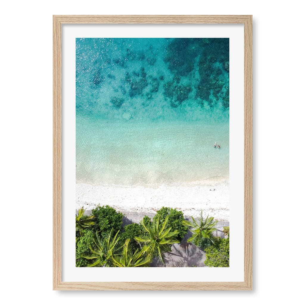 Rainforest Sands Wall Art Print A3 (29.7 x 42cm) / Natural Oak Frame / White Border from our Australian Made Framed Wall Art, Prints & Posters collection by Profile Products (Australia) Pty Ltd