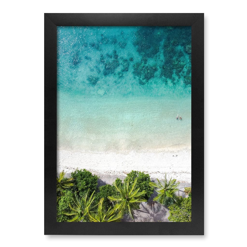 Rainforest Sands Wall Art Print A4 (21 x 29.7cm) / Matte Black Frame / No Border from our Australian Made Framed Wall Art, Prints & Posters collection by Profile Products (Australia) Pty Ltd