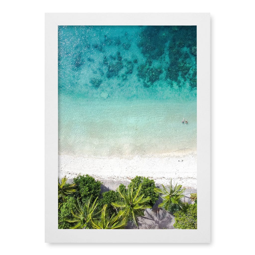 Rainforest Sands Wall Art Print A4 (21 x 29.7cm) / Matte White Frame / No Border from our Australian Made Framed Wall Art, Prints & Posters collection by Profile Products (Australia) Pty Ltd