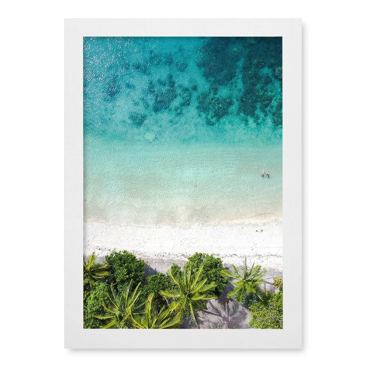 Rainforest Sands Wall Art Print A4 (21 x 29.7cm) / Matte White Frame / No Border from our Australian Made Framed Wall Art, Prints & Posters collection by Profile Products (Australia) Pty Ltd