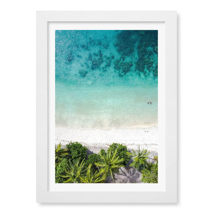 Rainforest Sands Wall Art Print A4 (21 x 29.7cm) / Matte White Frame / White Border from our Australian Made Framed Wall Art, Prints & Posters collection by Profile Products (Australia) Pty Ltd