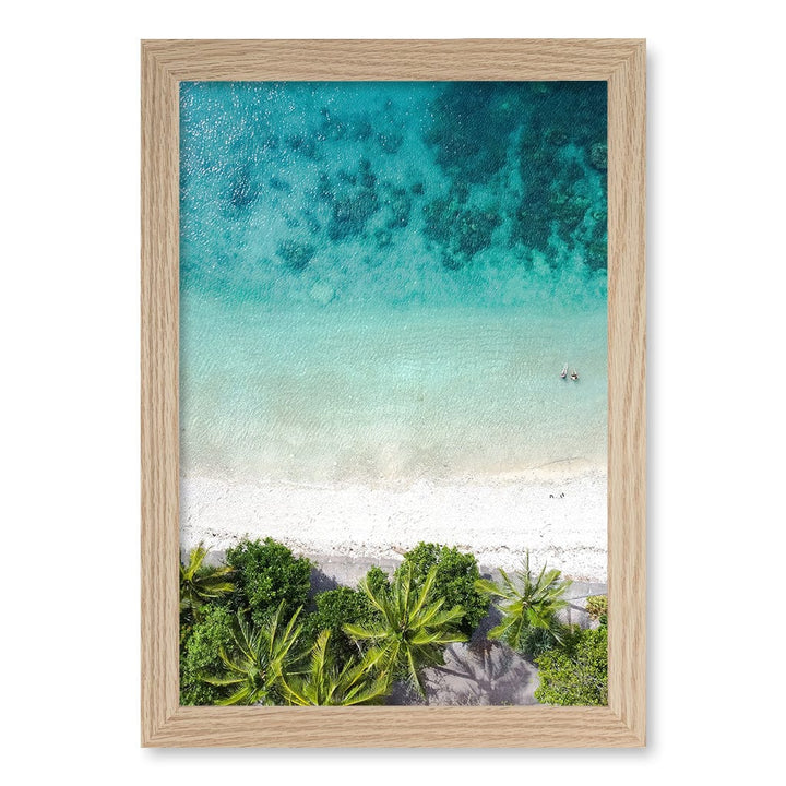 Rainforest Sands Wall Art Print A4 (21 x 29.7cm) / Natural Oak Frame / No Border from our Australian Made Framed Wall Art, Prints & Posters collection by Profile Products (Australia) Pty Ltd