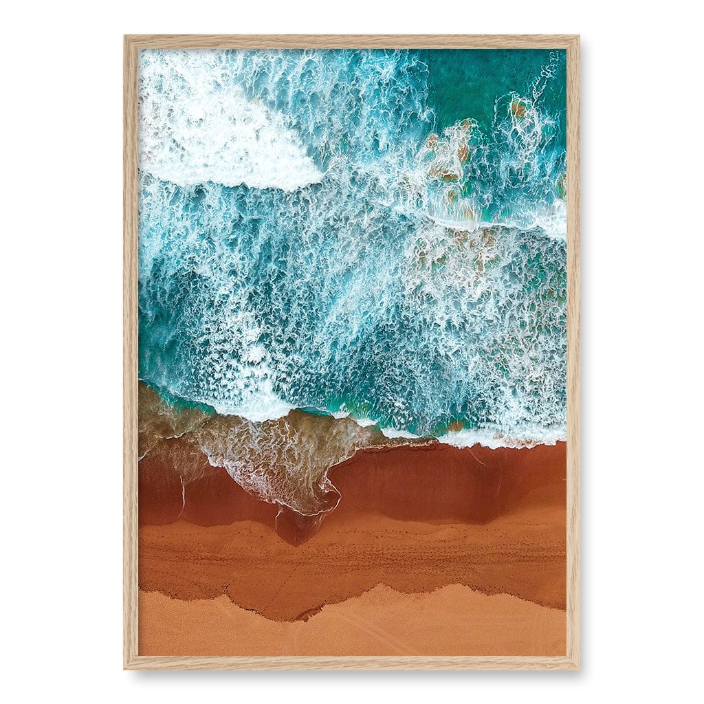 Red Sands 1 Wall Art Print A1 (59.4 x 84.1cm) / Natural Oak Frame / No Border from our Australian Made Framed Wall Art, Prints & Posters collection by Profile Products (Australia) Pty Ltd
