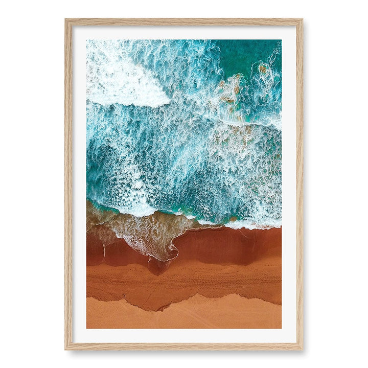 Red Sands 1 Wall Art Print A1 (59.4 x 84.1cm) / Natural Oak Frame / White Border from our Australian Made Framed Wall Art, Prints & Posters collection by Profile Products (Australia) Pty Ltd