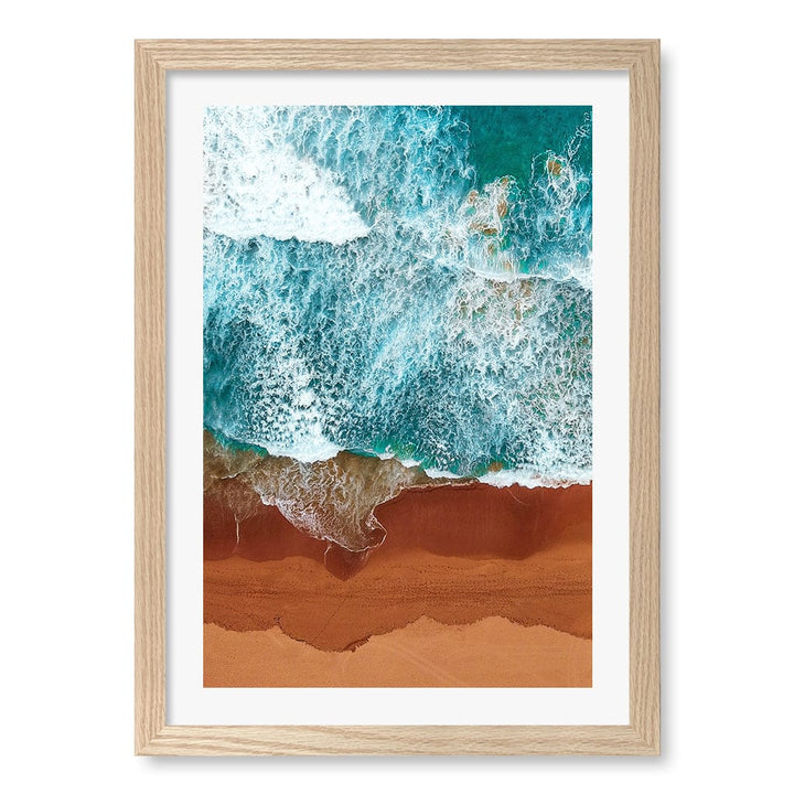 Red Sands 1 Wall Art Print A3 (29.7 x 42cm) / Natural Oak Frame / White Border from our Australian Made Framed Wall Art, Prints & Posters collection by Profile Products (Australia) Pty Ltd