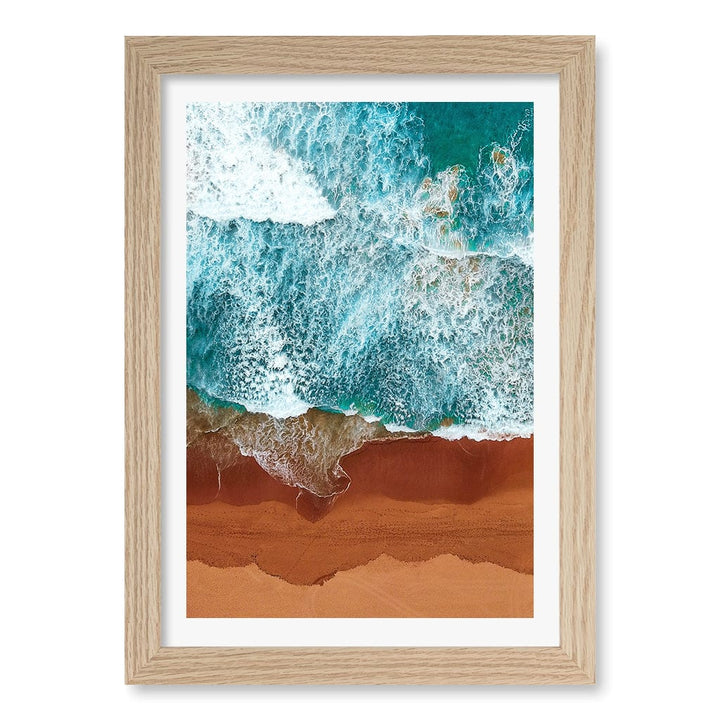 Red Sands 1 Wall Art Print A4 (21 x 29.7cm) / Natural Oak Frame / White Border from our Australian Made Framed Wall Art, Prints & Posters collection by Profile Products (Australia) Pty Ltd