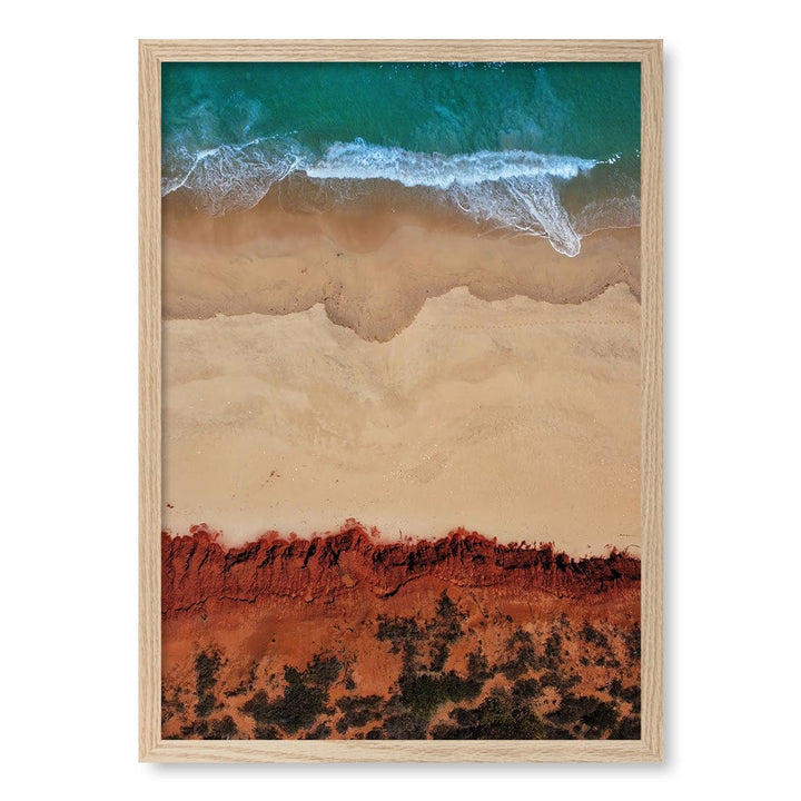 Red Sands 2 Wall Art Print A2 (42 x 59.4cm) / Natural Oak Frame / No Border from our Australian Made Framed Wall Art, Prints & Posters collection by Profile Products (Australia) Pty Ltd