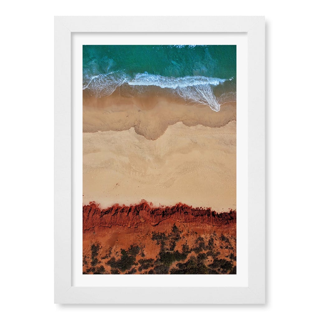 Red Sands 2 Wall Art Print A4 (21 x 29.7cm) / Matte White Frame / White Border from our Australian Made Framed Wall Art, Prints & Posters collection by Profile Products (Australia) Pty Ltd