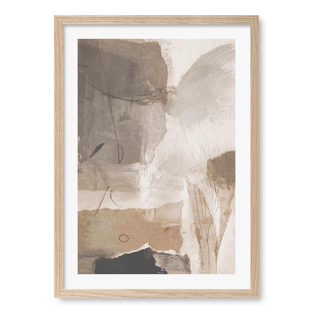Reno Abstract Wall Art Print by Dan Hobday A4 (21 x 29.7cm) / Natural Oak Frame / White Border from our Australian Made Framed Wall Art, Prints & Posters collection by Profile Products (Australia) Pty Ltd