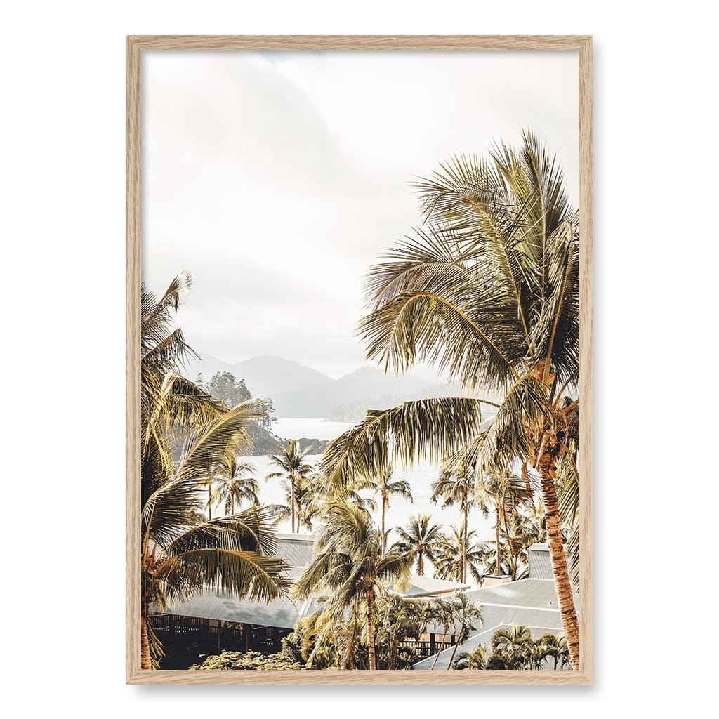 Resort Views Wall Art Print A1 (59.4 x 84.1cm) / Natural Oak Frame / No Border from our Australian Made Framed Wall Art, Prints & Posters collection by Profile Products (Australia) Pty Ltd