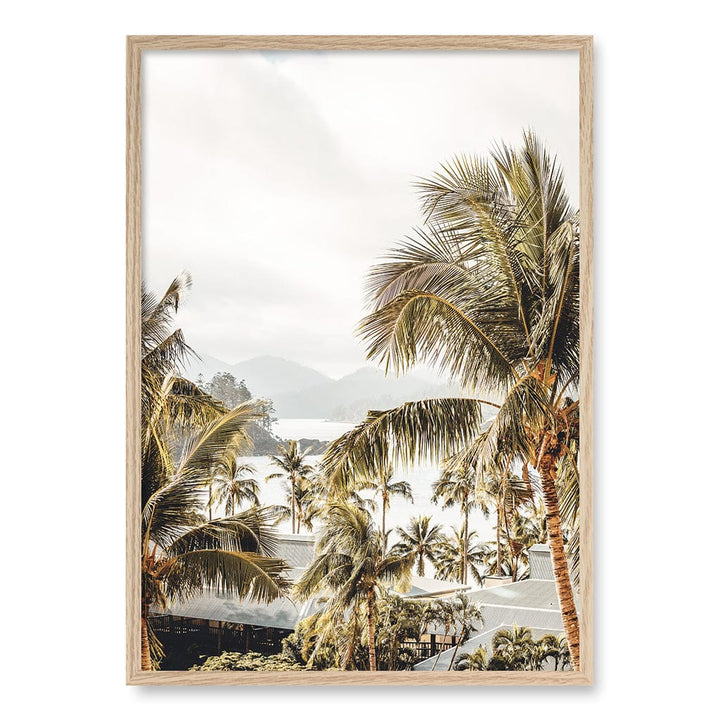 Resort Views Wall Art Print A1 (59.4 x 84.1cm) / Natural Oak Frame / No Border from our Australian Made Framed Wall Art, Prints & Posters collection by Profile Products (Australia) Pty Ltd