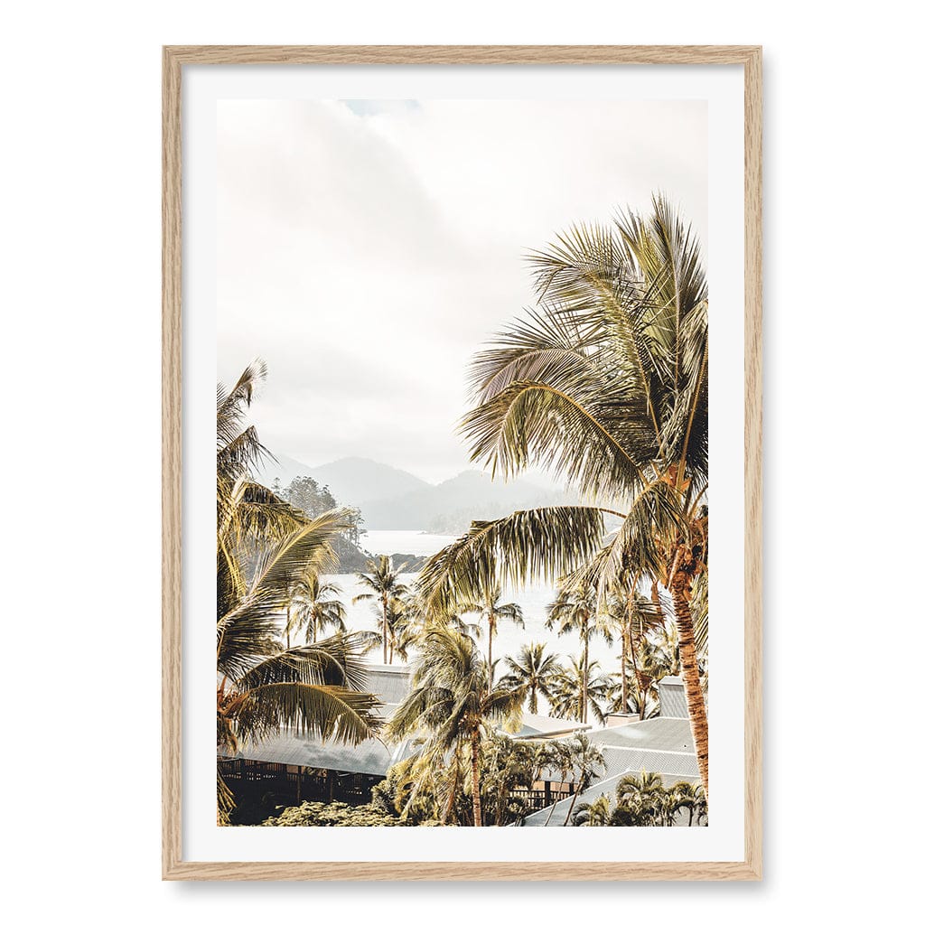 Resort Views Wall Art Print A1 (59.4 x 84.1cm) / Natural Oak Frame / White Border from our Australian Made Framed Wall Art, Prints & Posters collection by Profile Products (Australia) Pty Ltd