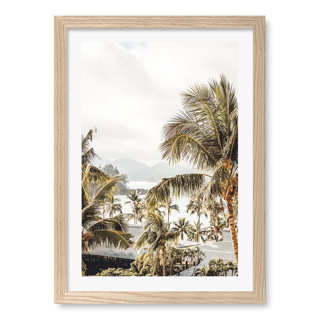 Resort Views Wall Art Print A3 (29.7 x 42cm) / Natural Oak Frame / White Border from our Australian Made Framed Wall Art, Prints & Posters collection by Profile Products (Australia) Pty Ltd