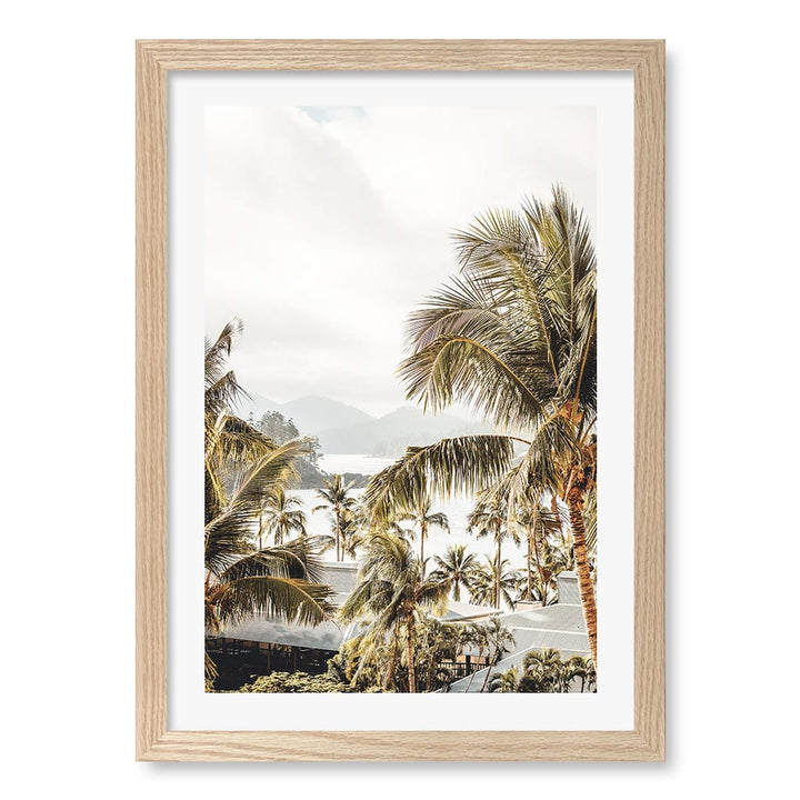 Resort Views Wall Art Print A3 (29.7 x 42cm) / Natural Oak Frame / White Border from our Australian Made Framed Wall Art, Prints & Posters collection by Profile Products (Australia) Pty Ltd