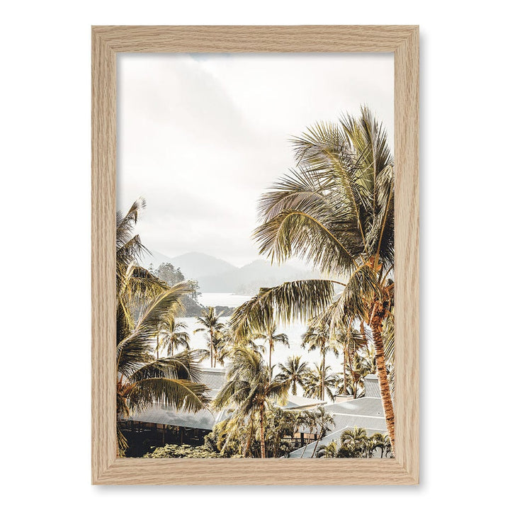 Resort Views Wall Art Print A4 (21 x 29.7cm) / Natural Oak Frame / No Border from our Australian Made Framed Wall Art, Prints & Posters collection by Profile Products (Australia) Pty Ltd