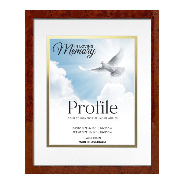 Rich Brown Memorial Frame 11x14/8x10in from our Australian Made Picture Frames collection by Profile Australia