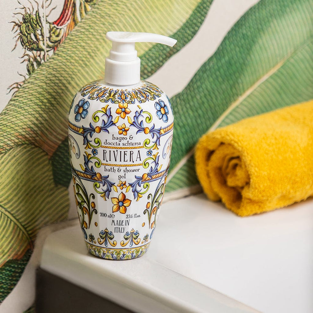 Riviera Body Wash - Jasmine and Vanilla - 700ml from our Liquid Hand & Body Soap collection by Rudy Profumi