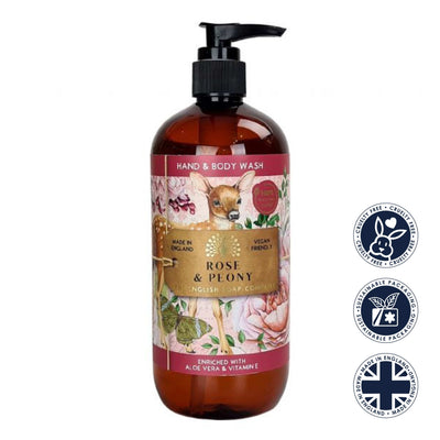 Rose and Peony Hand & Body Wash - Anniversary Collection from our Liquid Hand & Body Soap collection by The English Soap Company