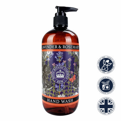 Rosemary & Lavender Hand Wash - Kew Gardens Collection from our Liquid Hand & Body Soap collection by The English Soap Company