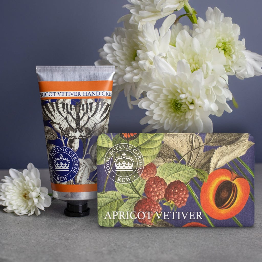 Royal Kew Gardens - Apricot Vetiver Hand Cream & Soap Bundle from our Body & Bath collection by The English Soap Company