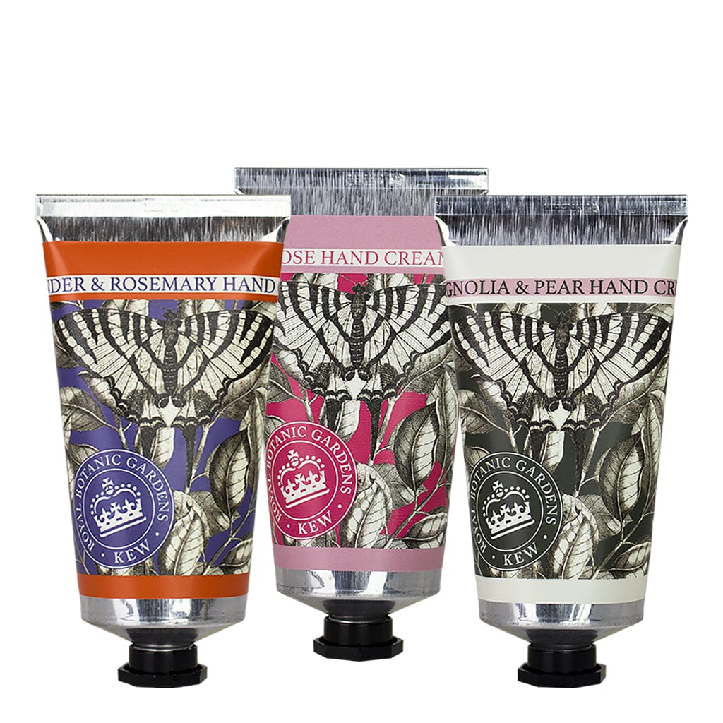 Royal Kew Gardens – Floral Touch Hand Cream Trio Value Pack (3 x 75ml) from our Hand Cream collection by The English Soap Company