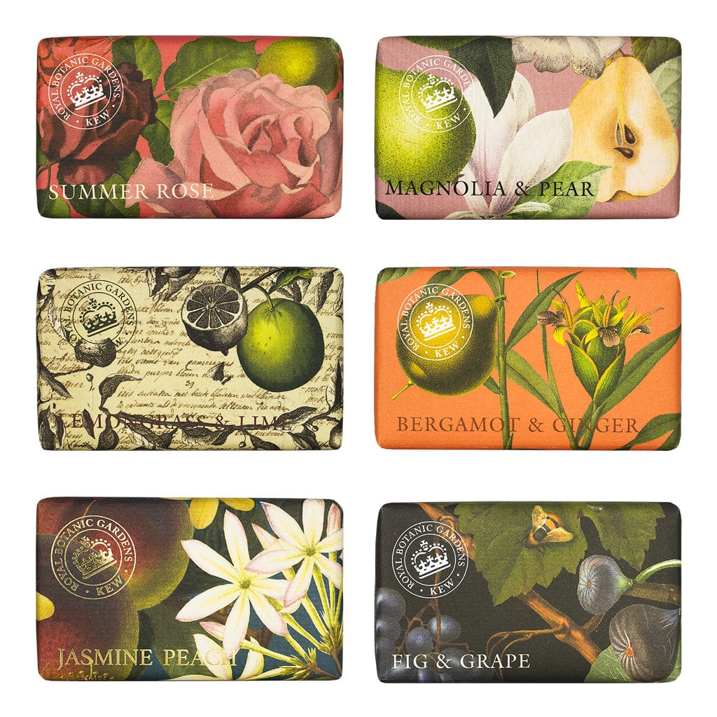 Royal Kew Gardens – Fragrant Harvest Soap Bar Collection (6 x 240g) from our Luxury Bar Soap collection by The English Soap Company