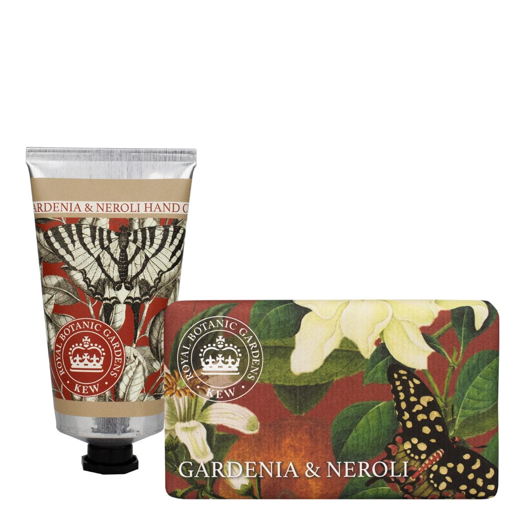 Royal Kew Gardens - Gardenia & Neroli  Hand Cream & Soap Bundle from our Body & Bath collection by The English Soap Company