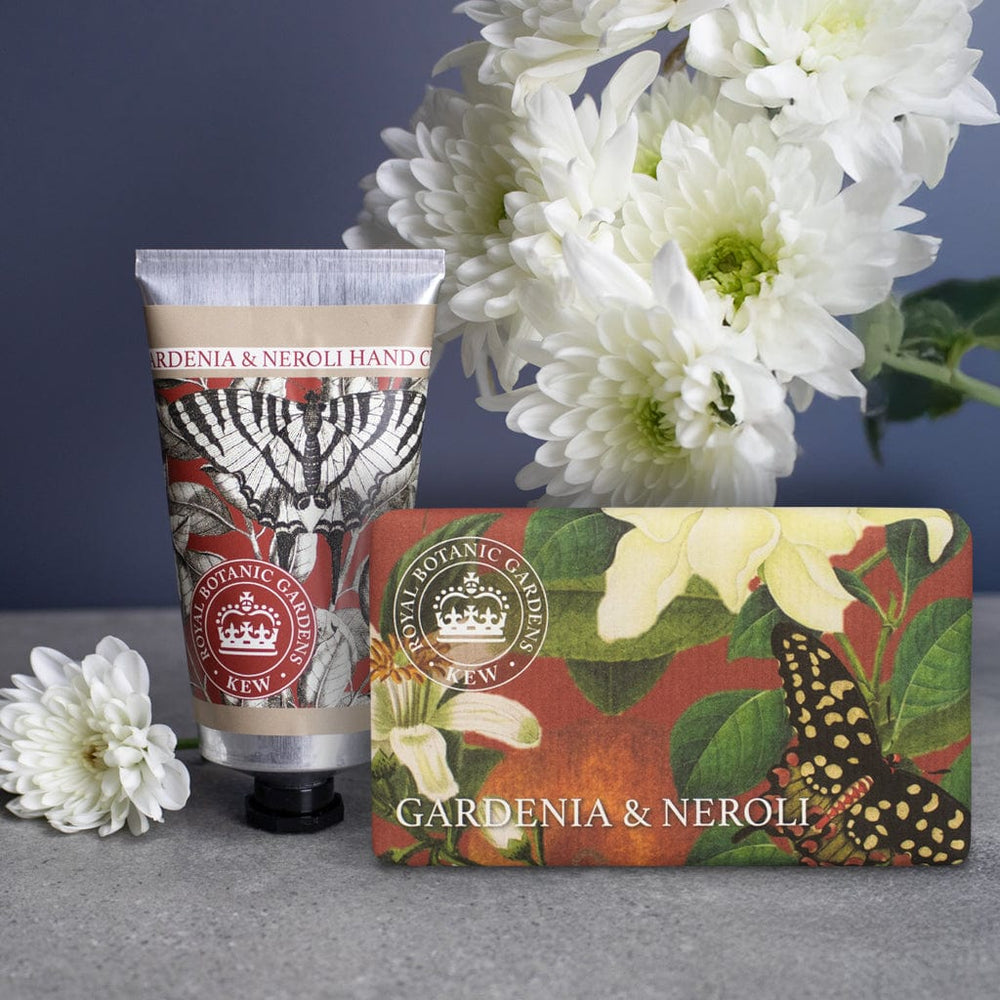 Royal Kew Gardens - Gardenia & Neroli  Hand Cream & Soap Bundle from our Body & Bath collection by The English Soap Company