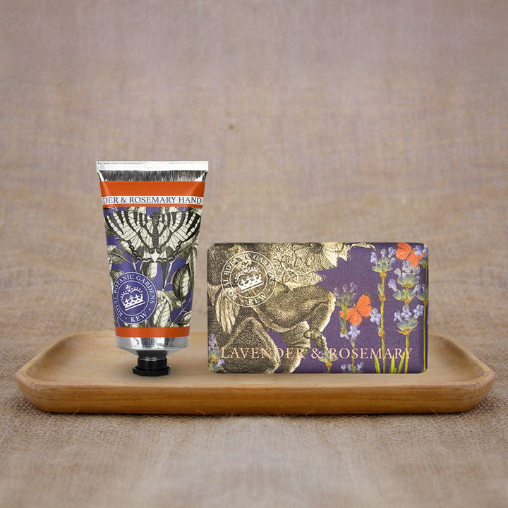 Royal Kew Gardens - Lavender & Rosemary Hand Cream & Soap Bundle from our Body & Bath collection by The English Soap Company