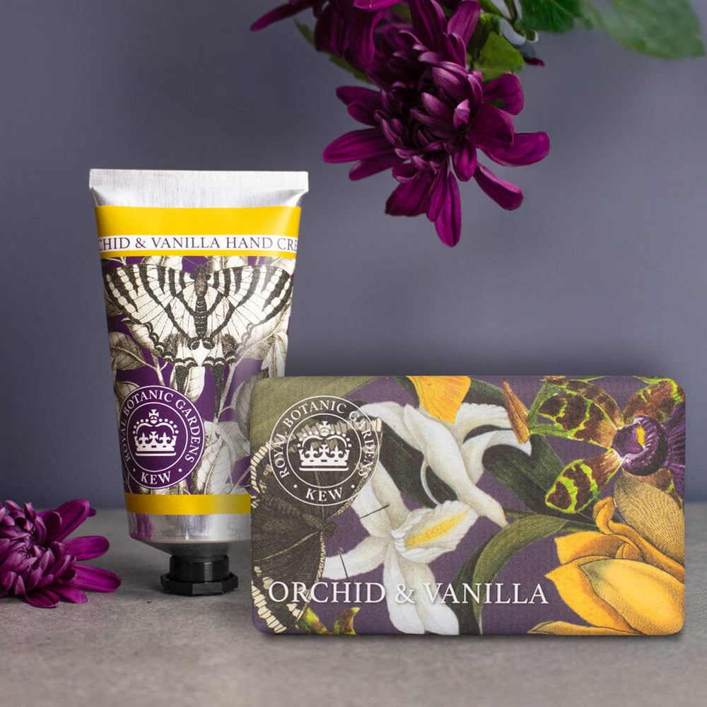 Royal Kew Gardens - Orchid & Vanilla Hand Cream & Soap Bundle from our Body & Bath collection by The English Soap Company