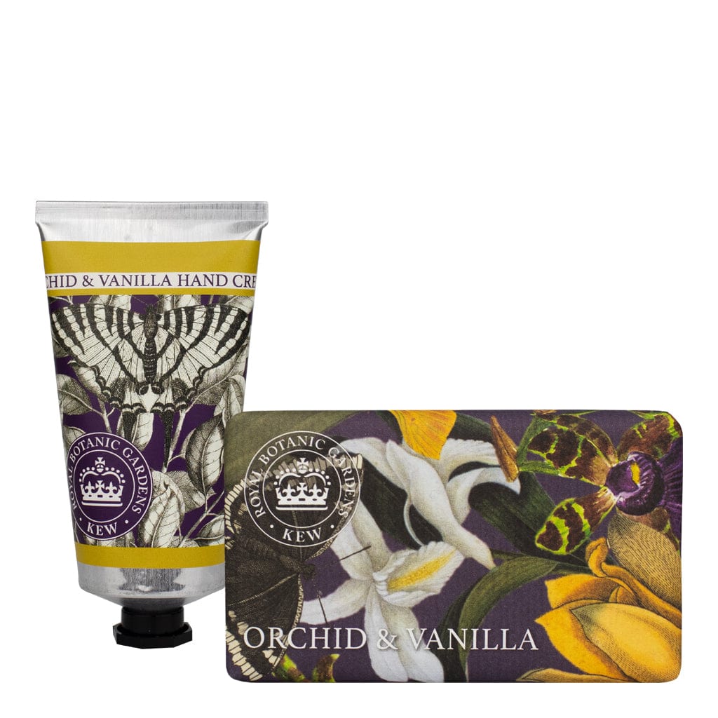 Royal Kew Gardens - Orchid & Vanilla Hand Cream & Soap Bundle from our Body & Bath collection by The English Soap Company