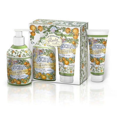 Rudy Ischia Gift Set - Liquid Hand Soap 500ml + Hand Cream 100ml from our Liquid Hand & Body Soap collection by Rudy Profumi
