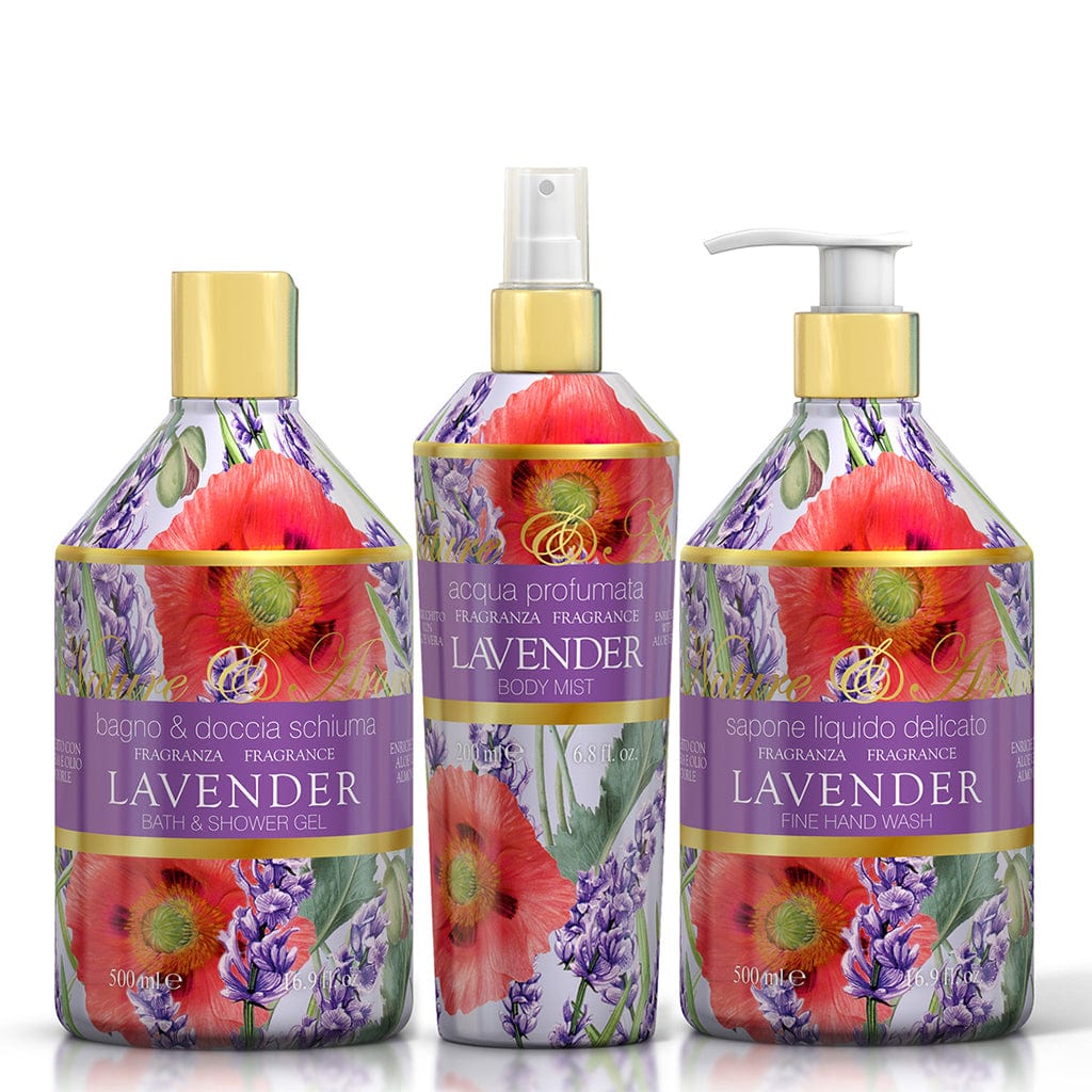 Rudy Lavender Bath & Body Gift Set – Body Wash, Hand Soap & Body Mist from our Body & Bath collection by Rudy Profumi