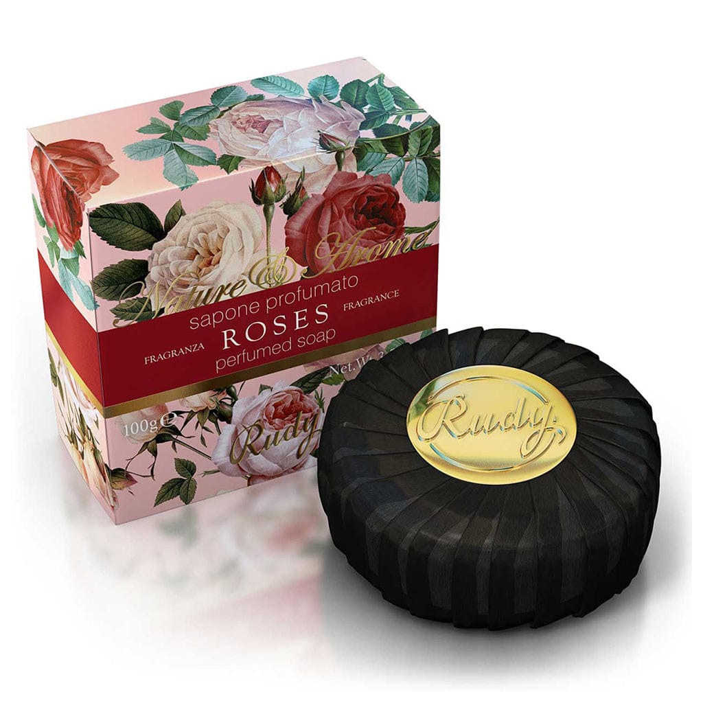 Rudy Nature and Arome Rose Road Soap Bar (100g) from our Luxury Bar Soap collection by Rudy Profumi