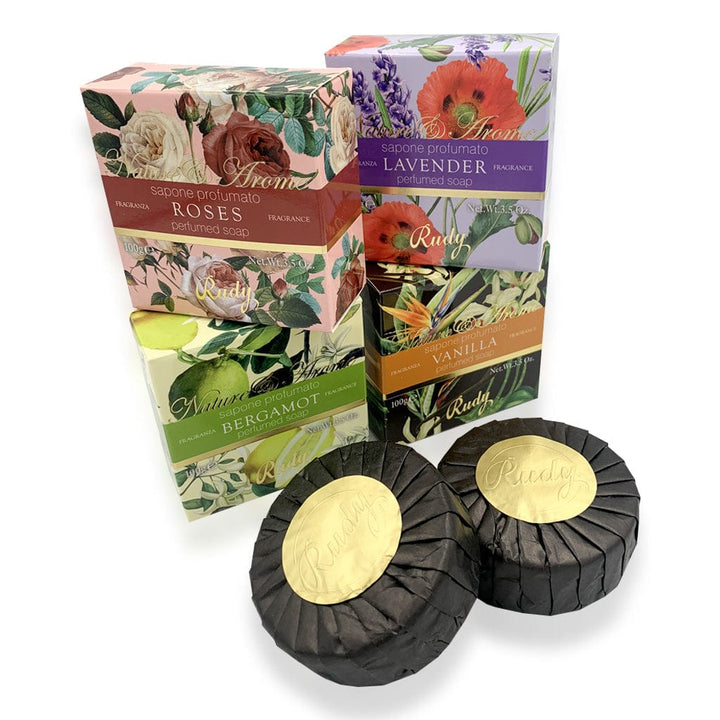 Rudy Nature & Arome Soap Bar Gift Set – 4 Fragrances from our Body & Bath collection by Rudy Profumi