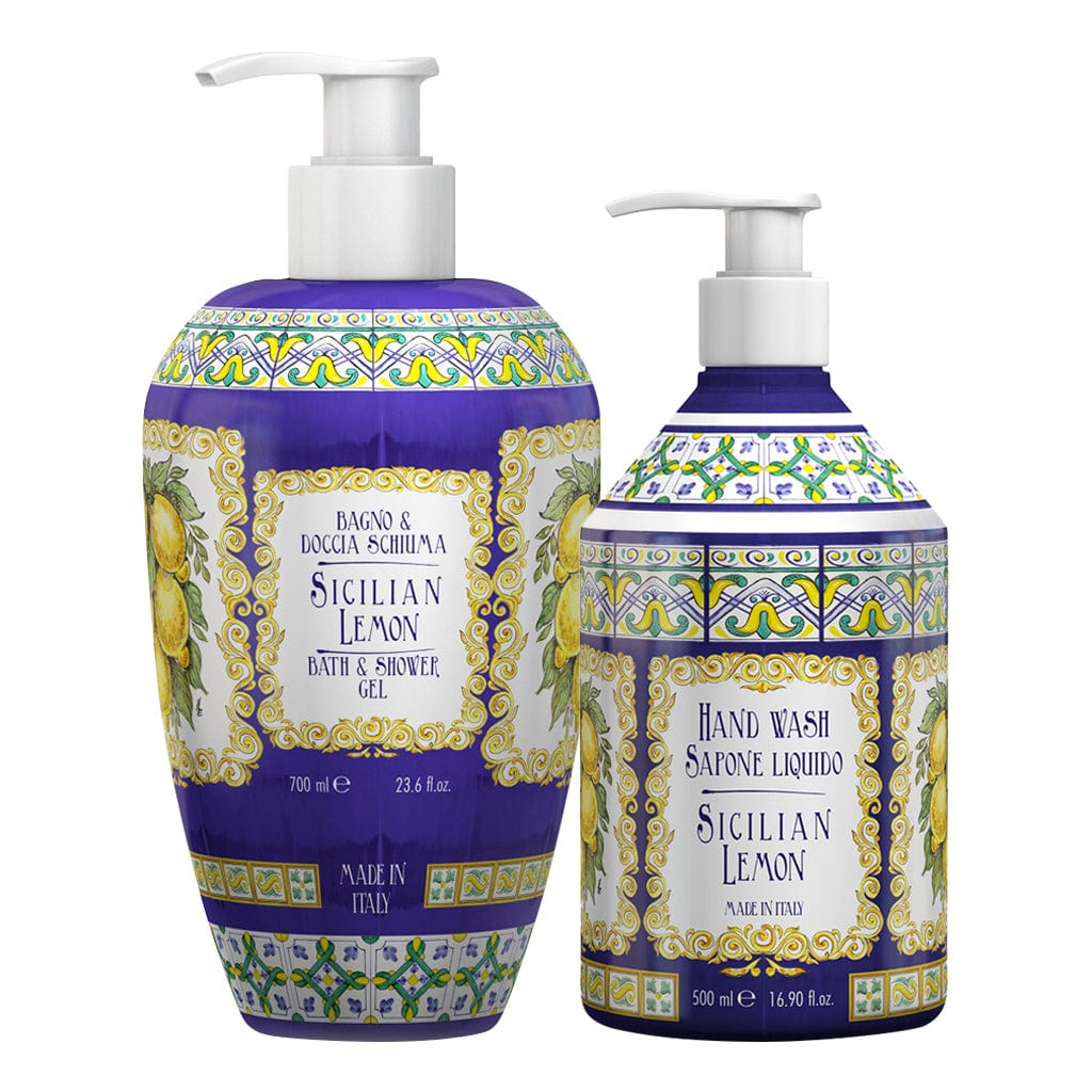 Rudy Sicilian Lemon Bath & Body Duo Gift Set – Body Wash & Hand Wash from our Body & Bath collection by Rudy Profumi