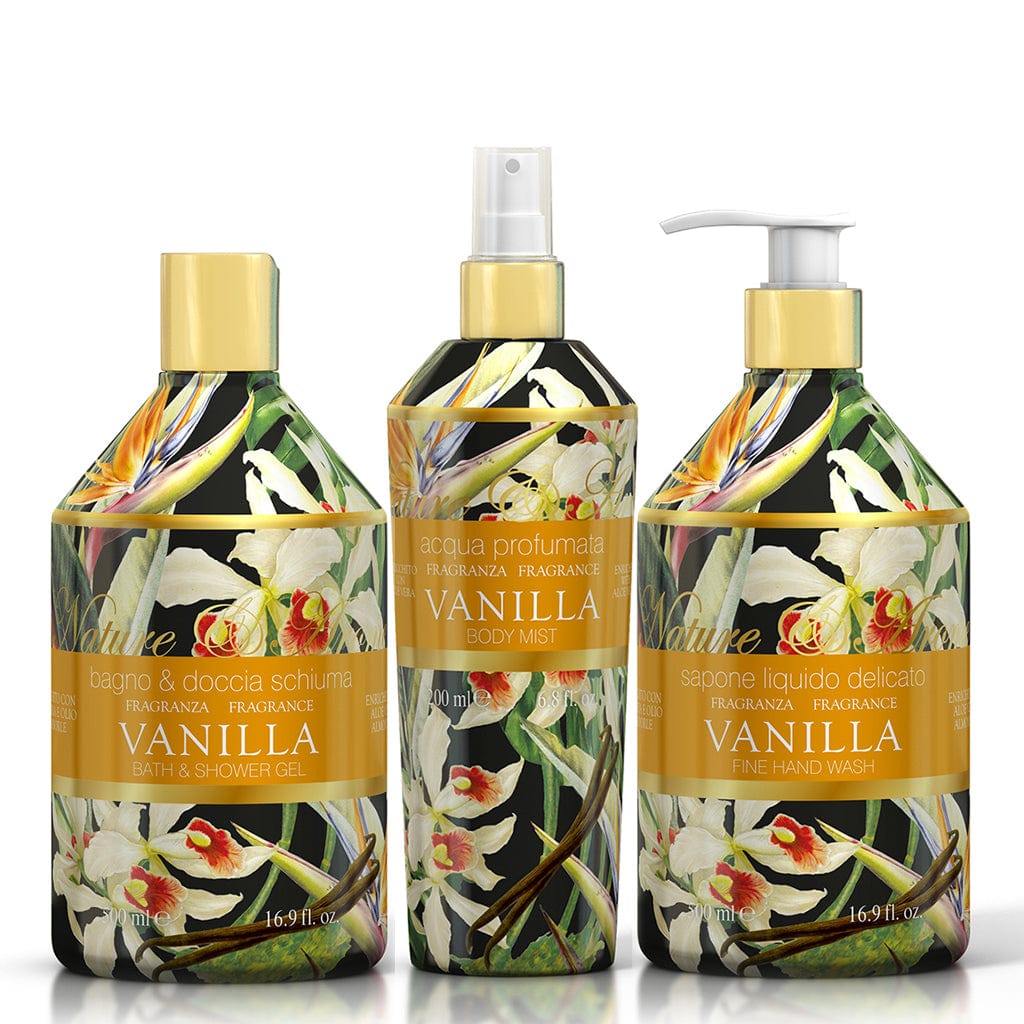 Rudy Vanilla Bath & Body Gift Set – Body Wash, Hand Soap & Body Mist from our Body & Bath collection by Rudy Profumi