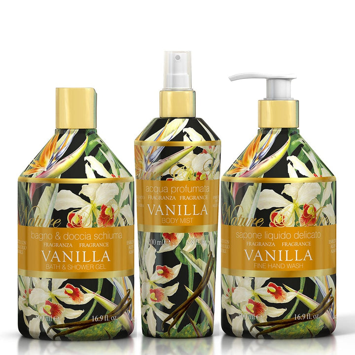 Rudy Vanilla Bath & Body Gift Set – Body Wash, Hand Soap & Body Mist from our Body & Bath collection by Rudy Profumi
