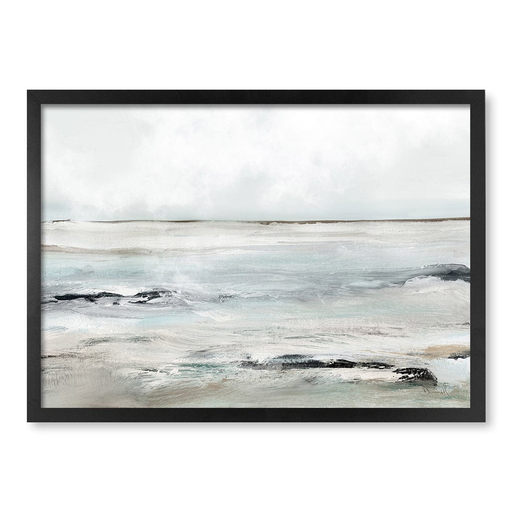 Sandy Bay Abstract Wall Art Print by Dan Hobday A4 (21 x 29.7cm) / Matte Black Frame / No Border from our Australian Made Framed Wall Art, Prints & Posters collection by Profile Products (Australia) Pty Ltd