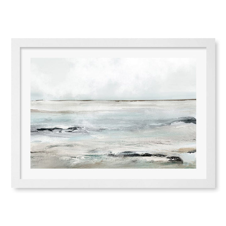 Sandy Bay Wall Art Print A3 (29.7 x 42cm) / Matte White Frame / White Border from our Australian Made Wall Art collection by Profile Australia