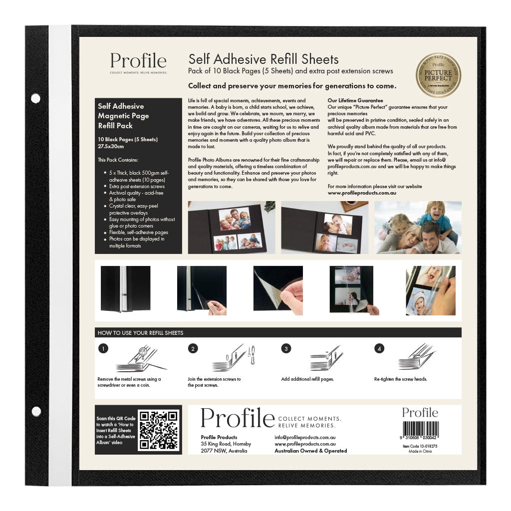 Extra 5 Sheets for our self adhesive photo albums