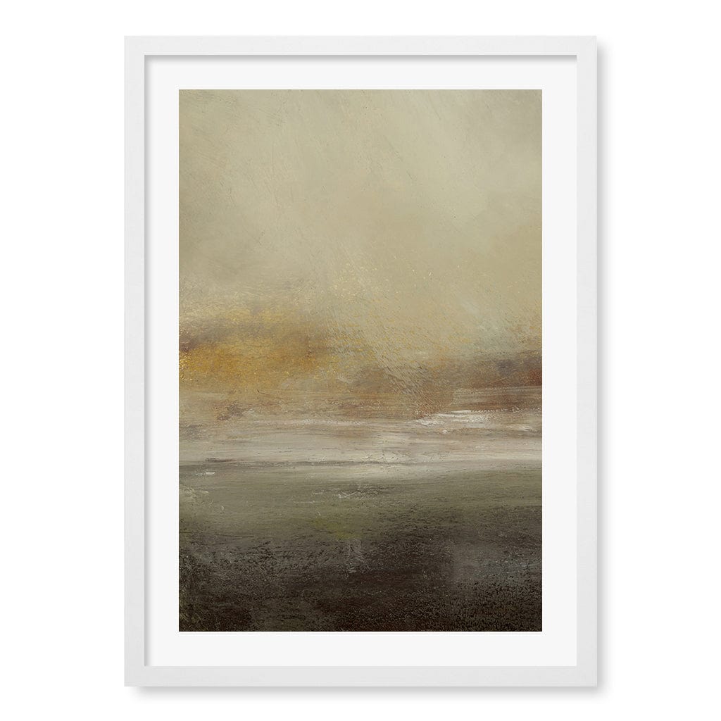 Sleepy Mist Abstract Wall Art Print by Dan Hobday A4 (21 x 29.7cm) / Matte White Frame / White Border from our Australian Made Framed Wall Art, Prints & Posters collection by Profile Products (Australia) Pty Ltd