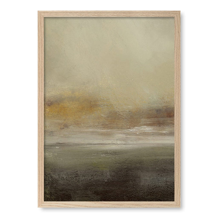 Sleepy Mist Abstract Wall Art Print by Dan Hobday A4 (21 x 29.7cm) / Natural Oak Frame / No Border from our Australian Made Framed Wall Art, Prints & Posters collection by Profile Products (Australia) Pty Ltd