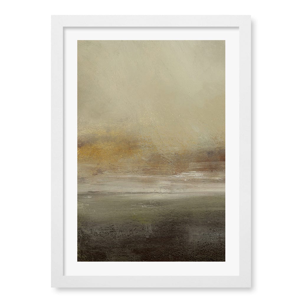 Sleepy Mist Wall Art Print A3 (29.7 x 42cm) / Matte White Frame / White Border from our Australian Made Wall Art collection by Profile Australia