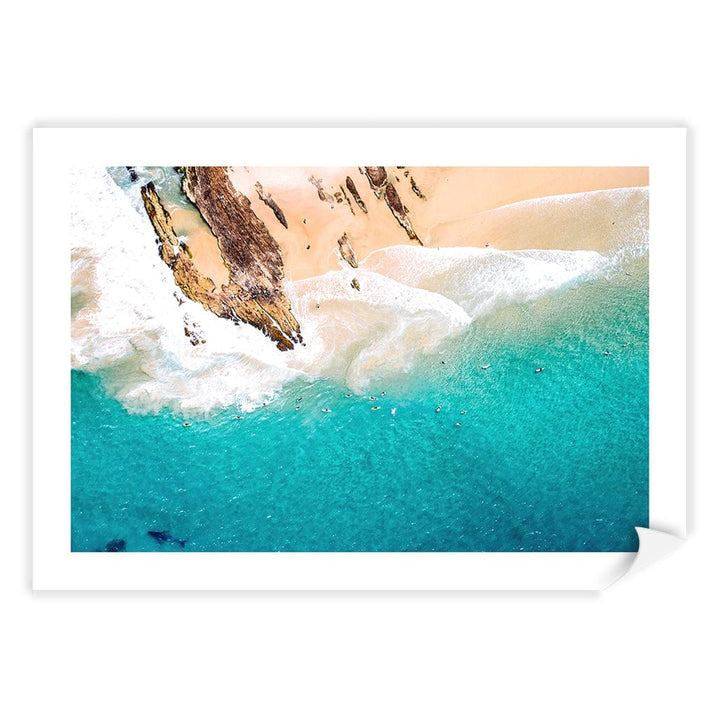 Snapper Rocks Wall Art Print A4 (21 x 29.7cm) / Print Only / White Border from our Australian Made Framed Wall Art, Prints & Posters collection by Profile Products (Australia) Pty Ltd