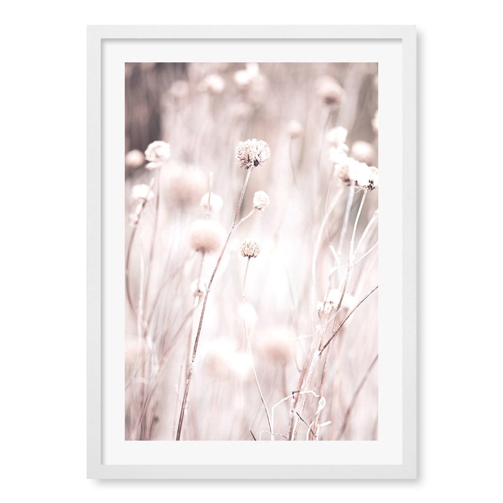 Soft Tone Grass Wall Art Print A2 (42 x 59.4cm) / Matte White Frame / White Border from our Australian Made Framed Wall Art, Prints & Posters collection by Profile Products (Australia) Pty Ltd